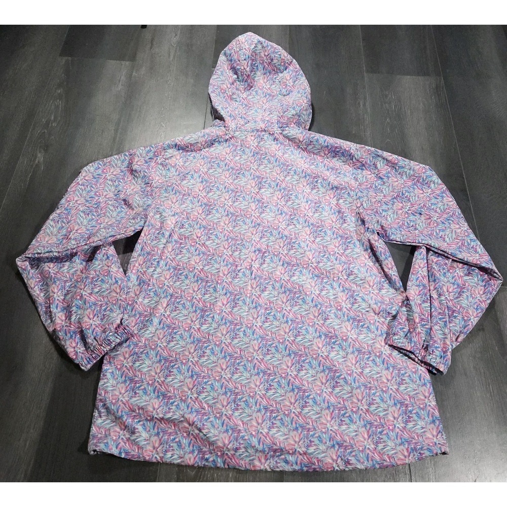 NWT Simply Southern Rain Jacket Women XL Multicolor Floral Lightweight Hooded - Picture 2 of 14